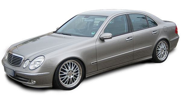 Mercedes E-Klasse mit Alufelgen